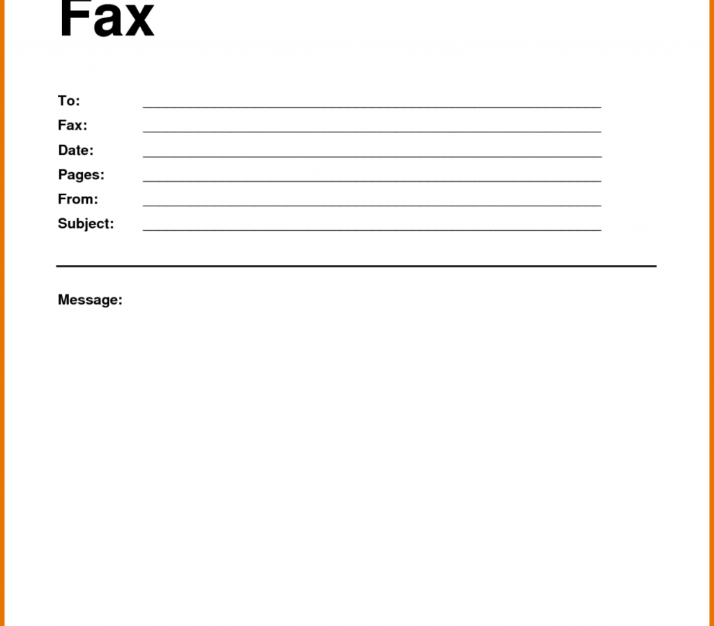 Printable Fax Cover Sheet Free Download | [Free]* Fax Cover Sheet - Free Printable Message Sheets