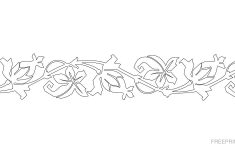 Printable Floral Border Stencils | Free Printable Stencils – Free Printable Flower Stencils