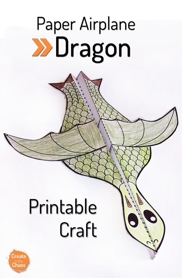 Printable Flying Dragon Craft | Unit Ideas: Medieval Times (Knights - Free Printable Crafts For Preschoolers