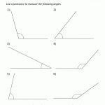 Printable Geometry Sheets Angle Measuring 3 | Classroom   Free Printable Geometry Worksheets For 3Rd Grade