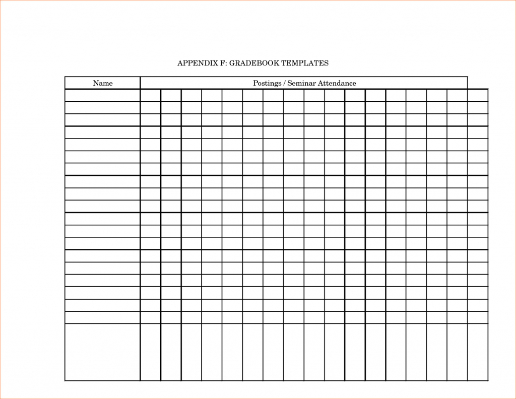Printable Grade Book Template For Teachers - Southbay Robot Intended - Free Printable Gradebook Sheets For Teachers