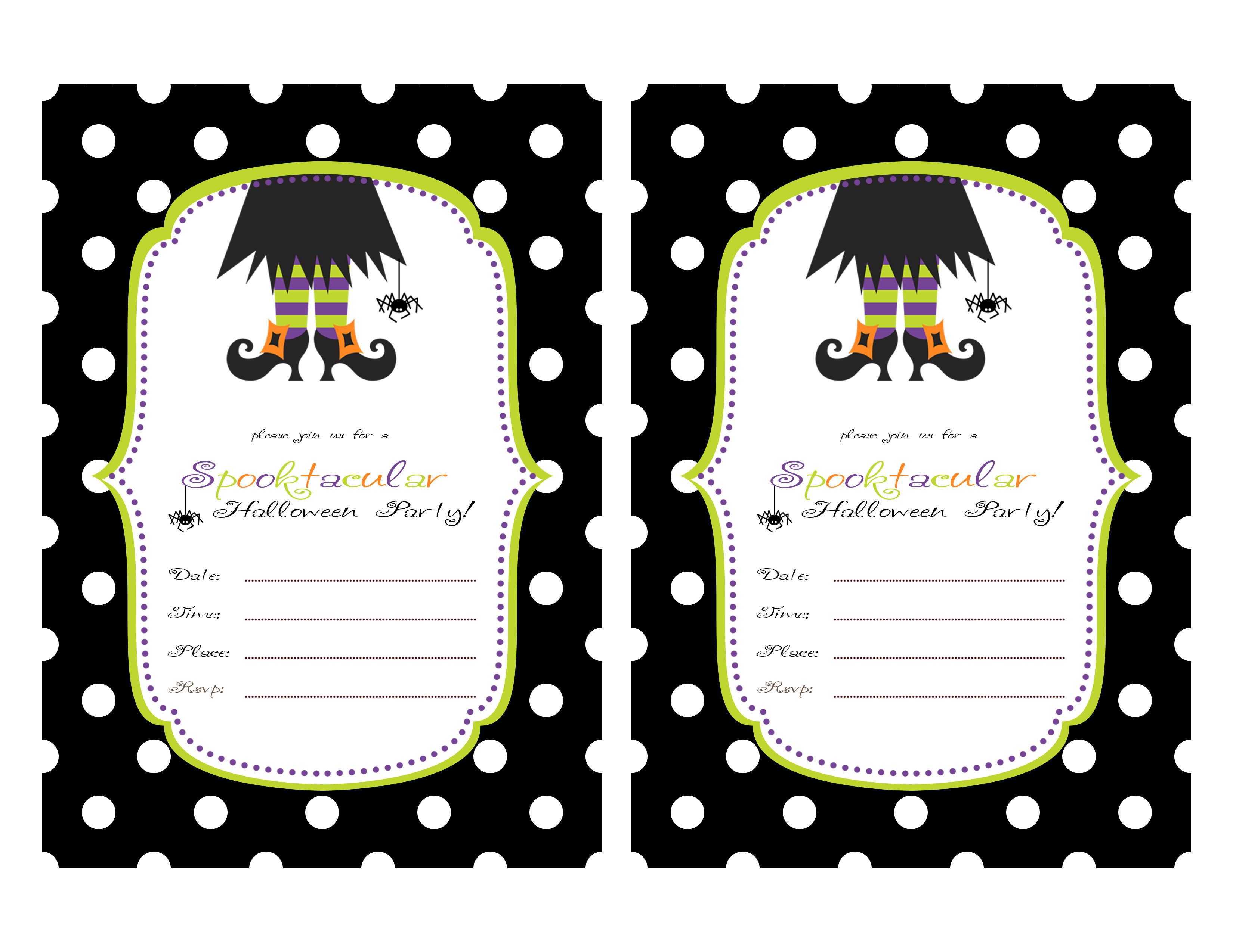 Printable Halloween Party Invitations For Kids 844 Kids Birthday - Free Printable Halloween Party Invitations