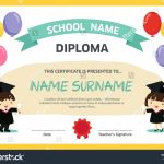 Printable Kindergarten Diploma Certificate   Preschool Graduation Diploma Free Printable