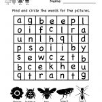 Printable Kindergarten Worksheets |  English Worksheet   Free   Free Printable Spring Worksheets For Kindergarten