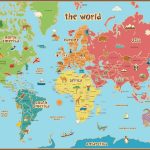 Printable Labeled World Maps   Lgq   Free Printable World Map