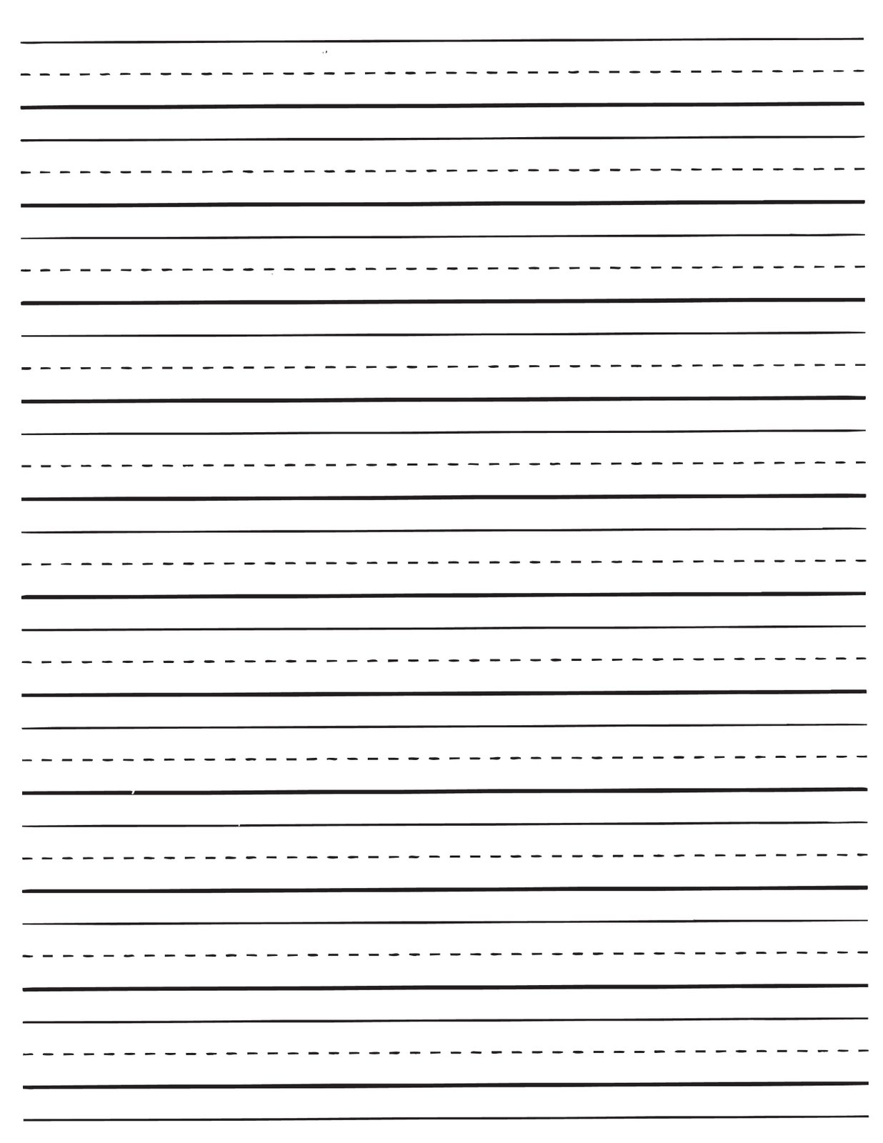 Printable Lined Paper For Kids | World Of Label - Free Printable Kindergarten Lined Paper Template