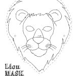 Printable Lion Mask Template   Printable 360 Degree   Free Printable Lion Mask