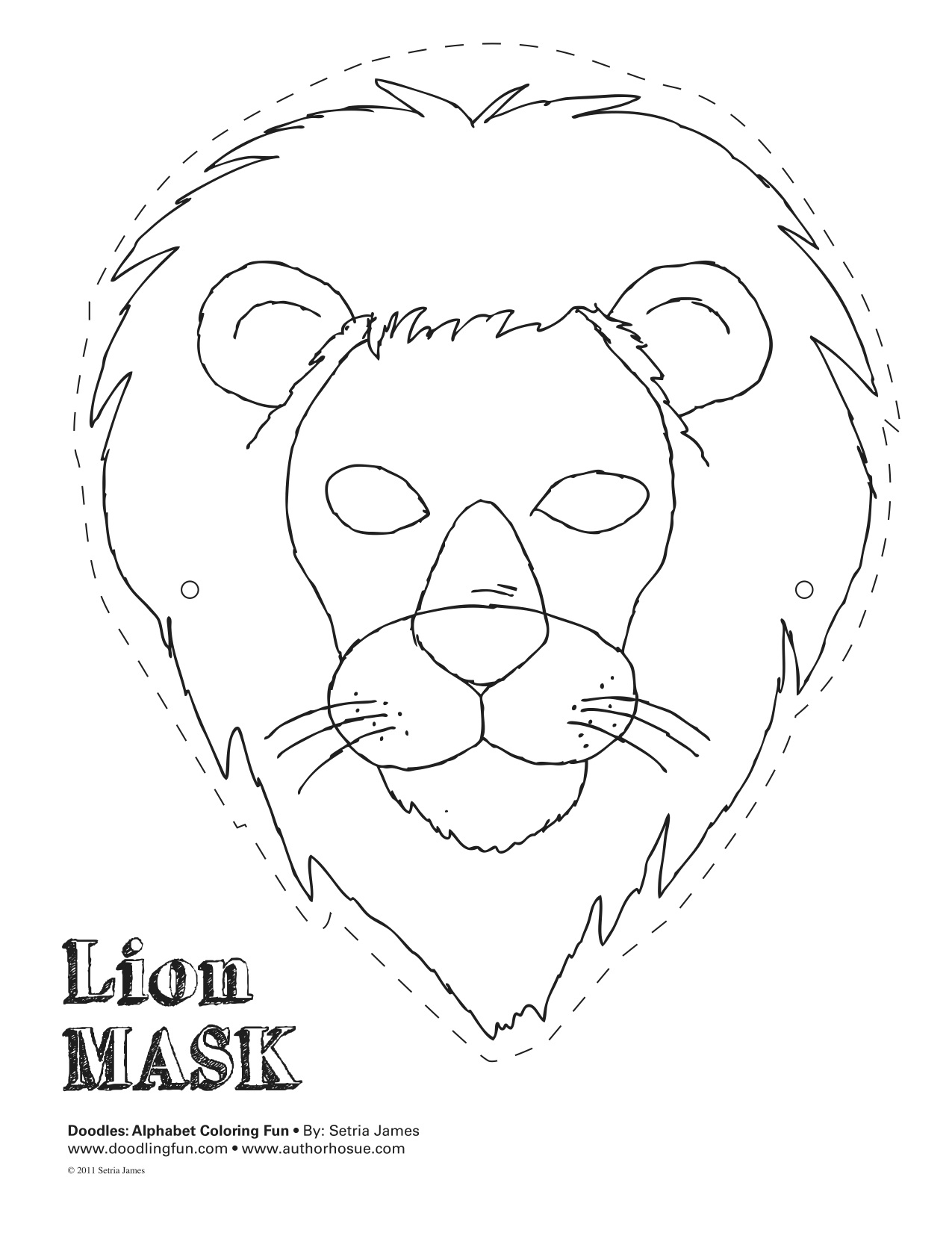 Printable Lion Mask Template - Printable 360 Degree - Free Printable Lion Mask