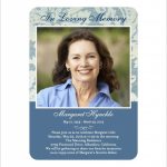 Printable Memorial Cards 21 Obituary Card Templates Free Printable   Free Printable Memorial Card Template