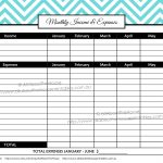Printable Monthly Budget Template Trend Monthly Budget Template   Free Printable Monthly Budget