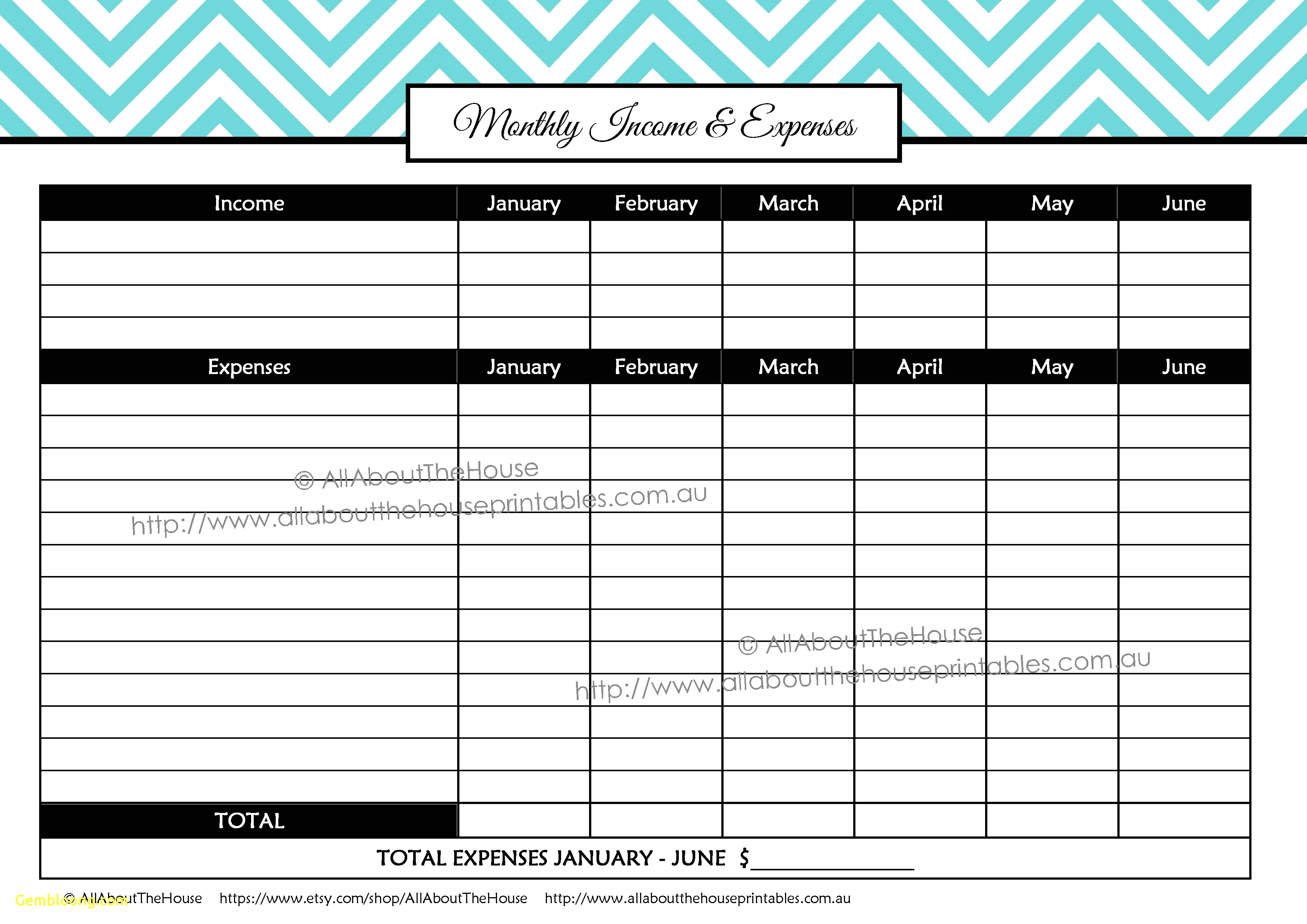 Printable Monthly Budget Template Trend Monthly Budget Template - Free Printable Monthly Budget