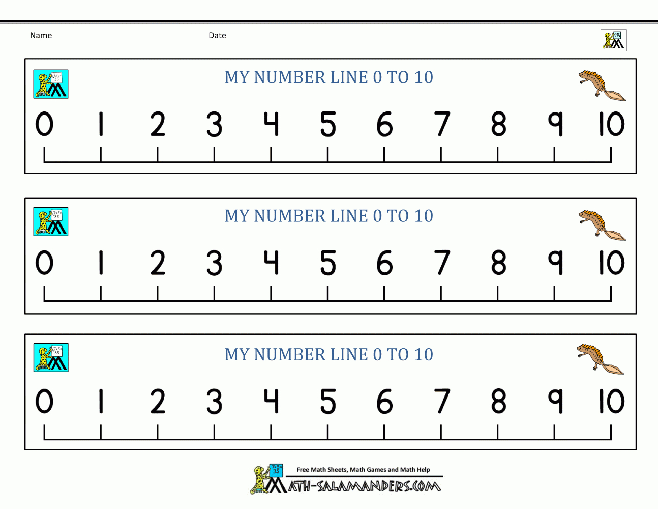 Printable Number Line For Nursery | Download Them And Try To Solve - Free Printable Number Line For Kids