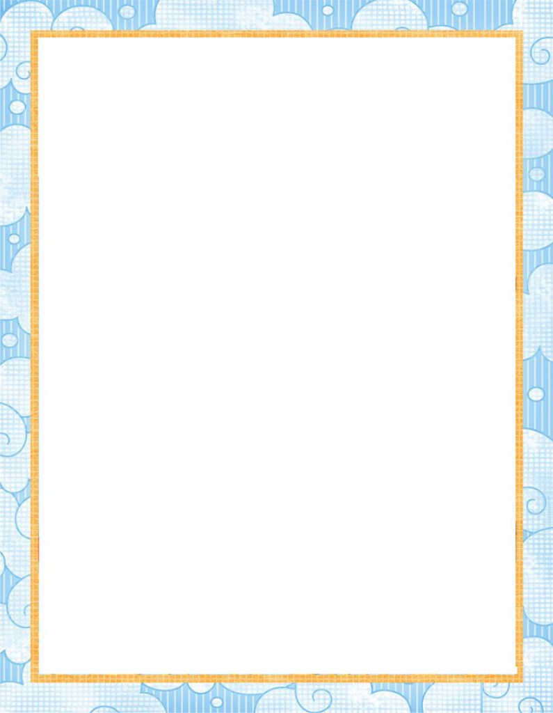 Printable Paper With Baby Borders | Free Printable Baby Stationery - Free Printable Baby Borders For Paper