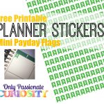 Printable Payday Flag Planner Stickers | Free Planner Stickers   Free Printable Keyboard Stickers