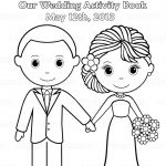 Printable Personalized Wedding Coloring Activity Book Favor Kids 8.5   Free Printable Good Touch Bad Touch Coloring Book