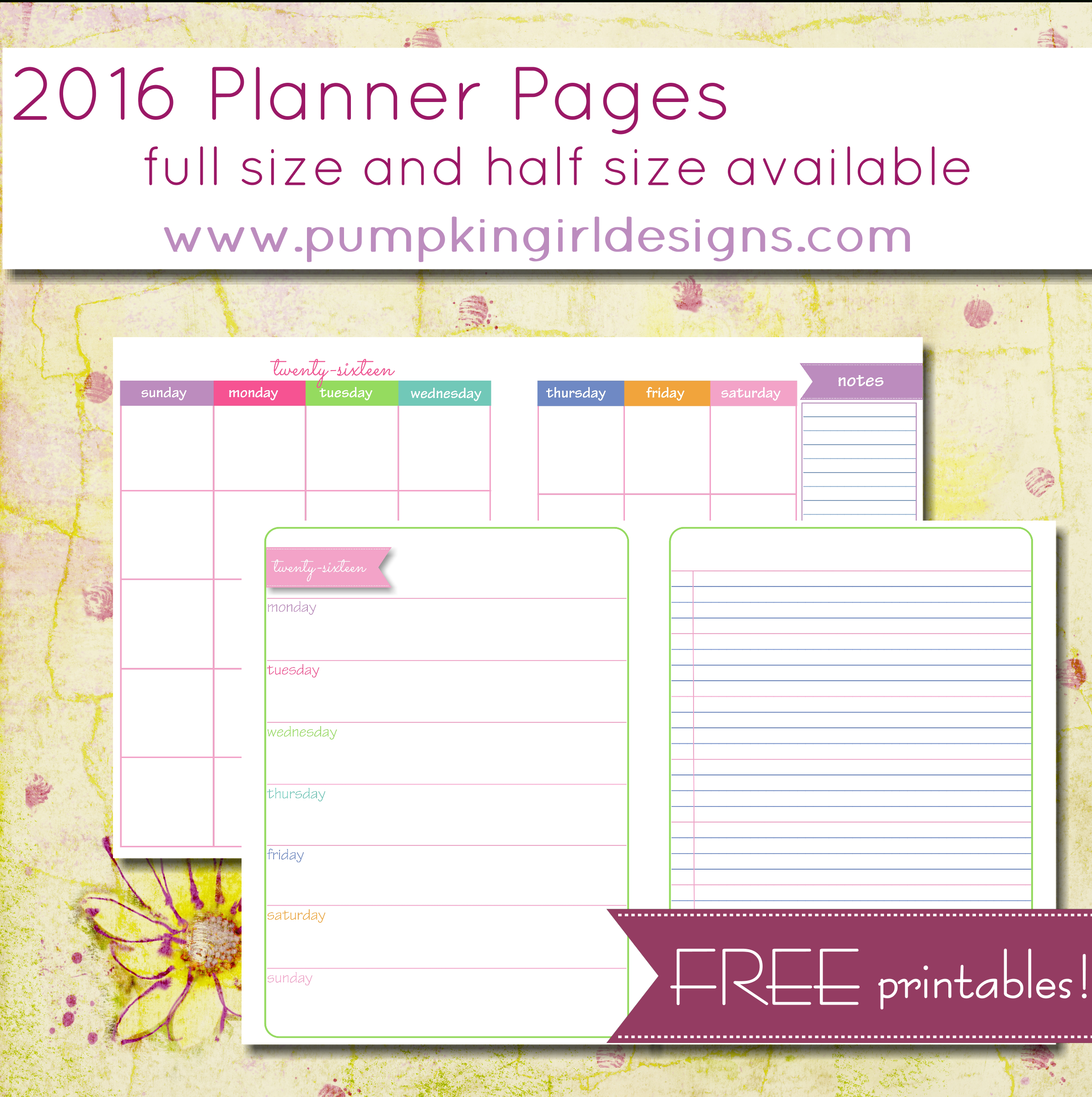 Printable Planner Pages | The Mac And Cheese Chronicles - Free Printable Diary Pages