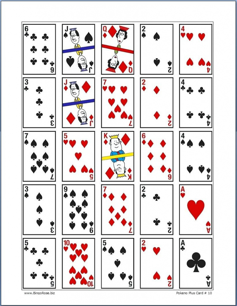 Printable Pokeno Playing Cards Card Maker Software Main Fine - Free Printable Pokeno Game Cards