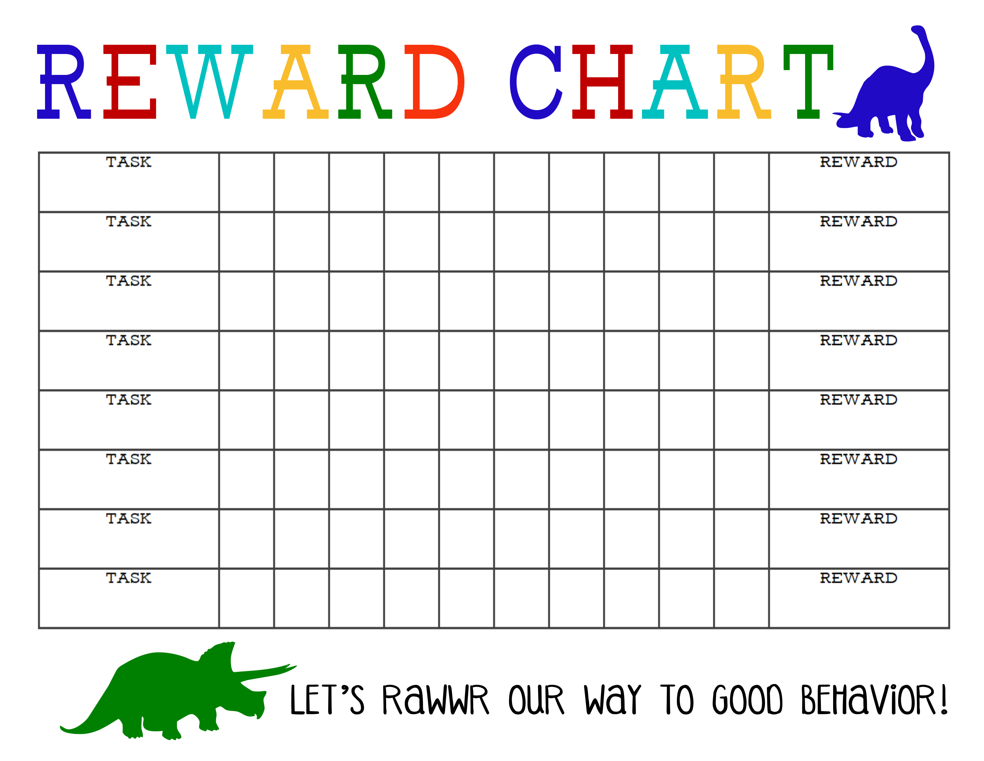 Printable Reward Chart - The Girl Creative - Free Printable Reward Charts For Teenagers