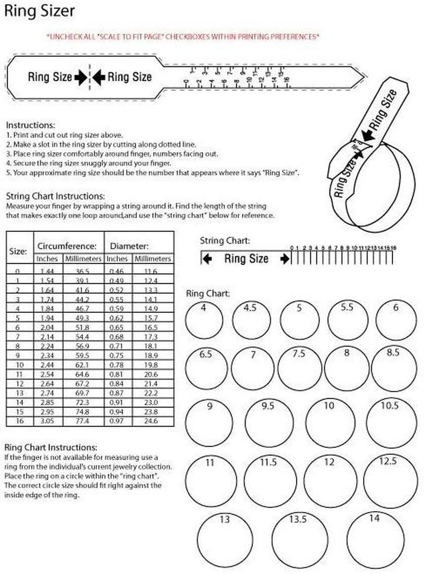 Printable Ring Sizer Pdf O2Kodtuc | Ring Chart | Ring Size Guide - Free Printable Ring Sizer Uk