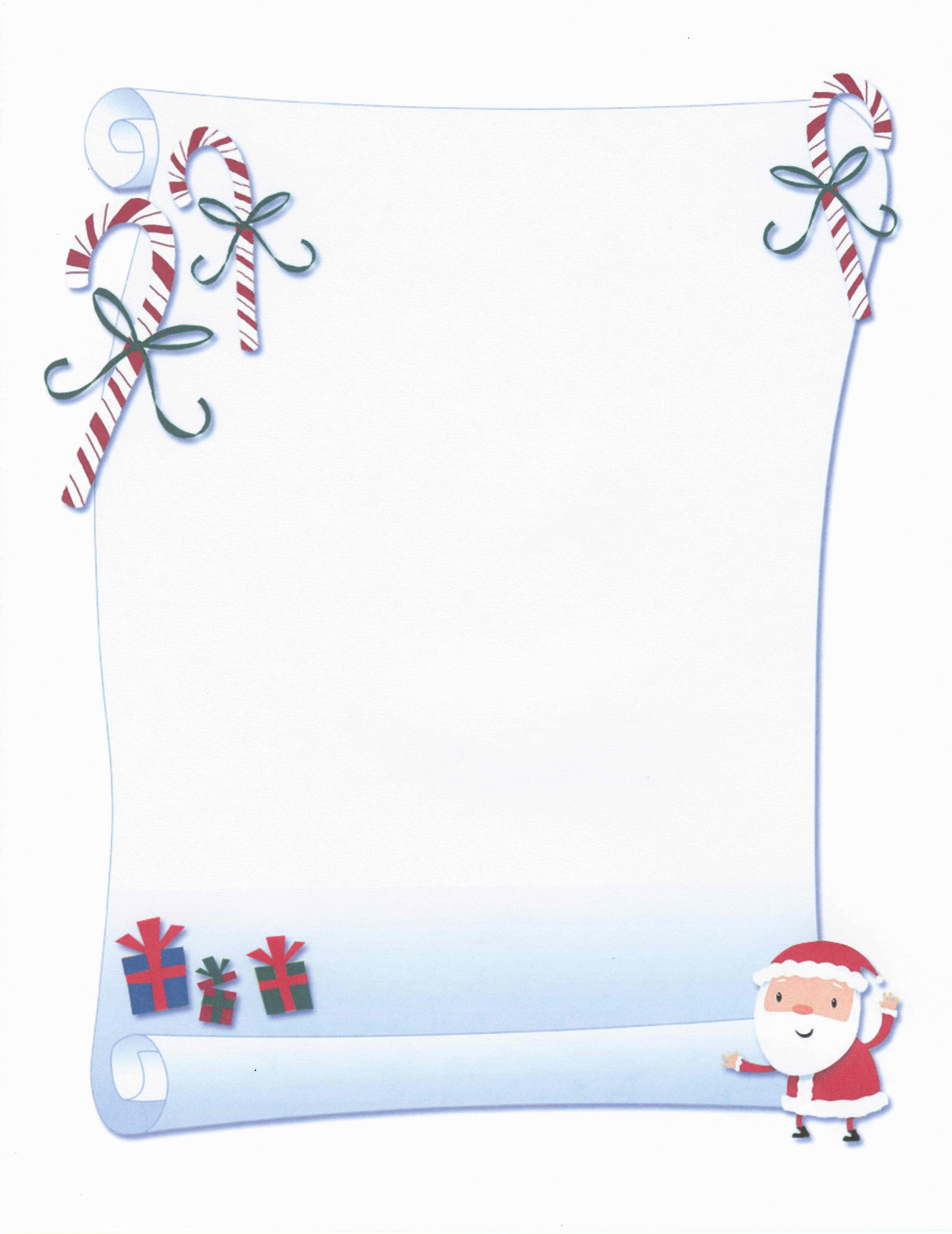 Printable Santa Scroll Certificate Stationery | Stationary - Free Printable Birthday Scrolls