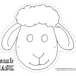 Printable Sheep Mask Template | Art   Free Printable Easter Masks