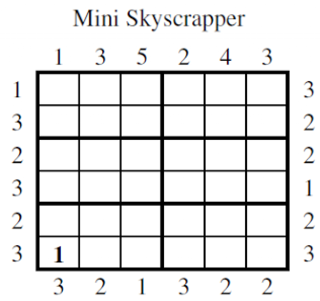 Printable Skyscraper Puzzles #171621 -Printable Myscres In Free - Free Printable Skyscraper Puzzles