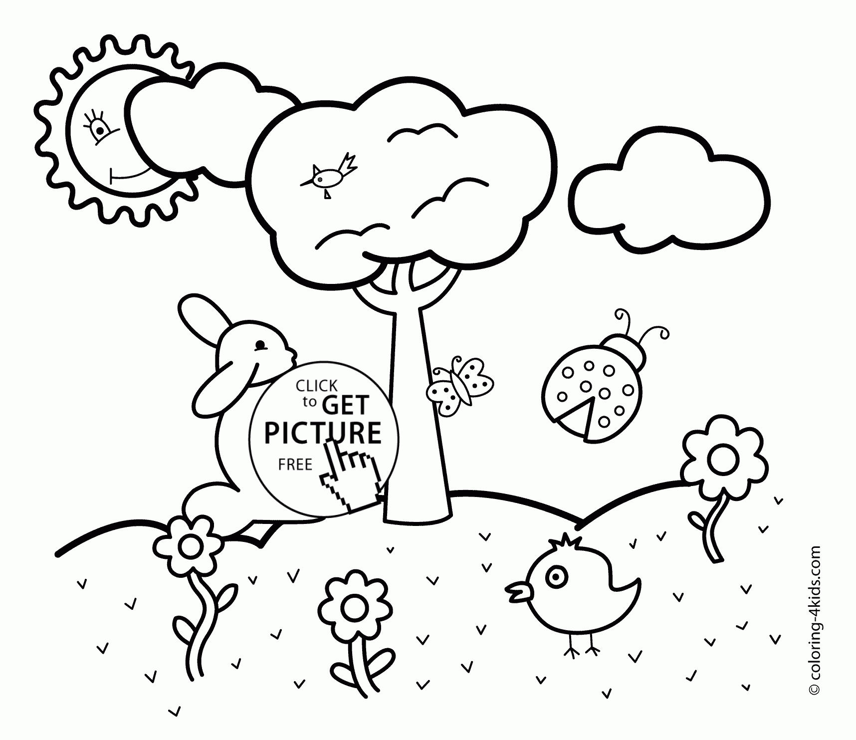 Printable Spring Coloring Pages - Saglik - Free Printable Spring Pictures To Color