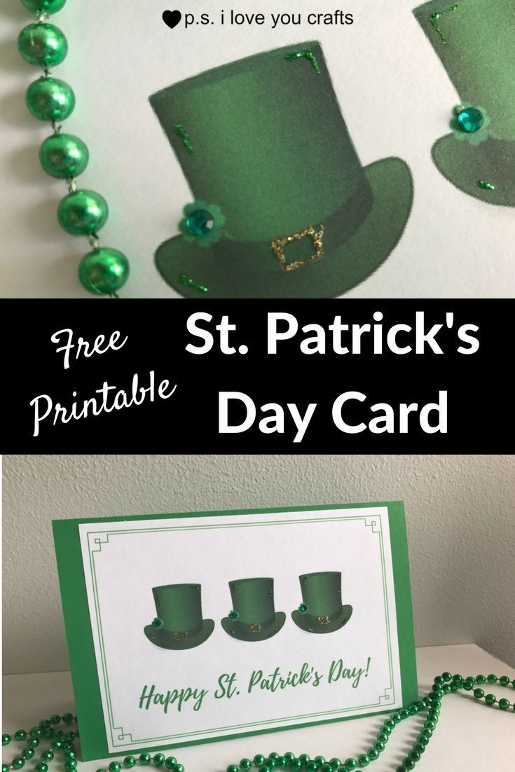 Printable St. Patrick&amp;#039;s Day Card | Handmade Cards &amp;amp; Papercrafts - Free Printable St Patrick&amp;amp;#039;s Day Card
