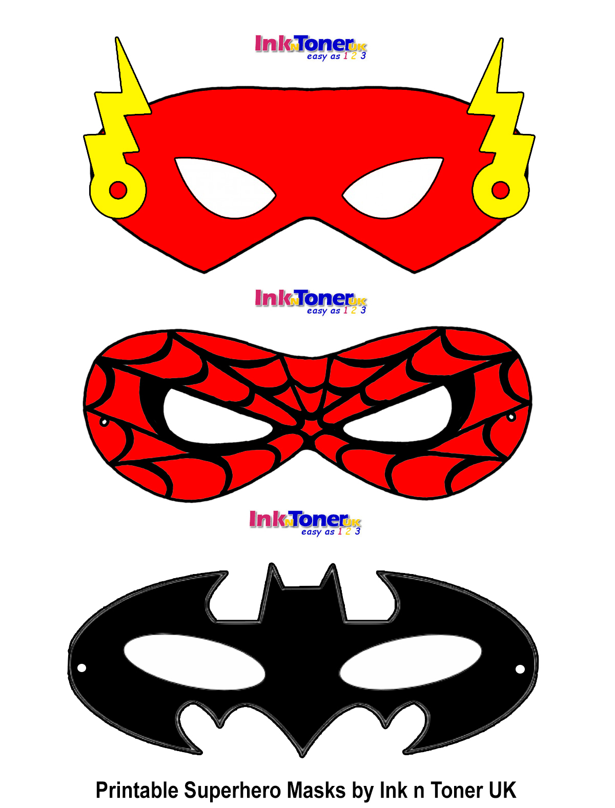 Printable Superhero Masks For Super Hero Day | Inkntoneruk Blog - Free Printable Superhero Masks