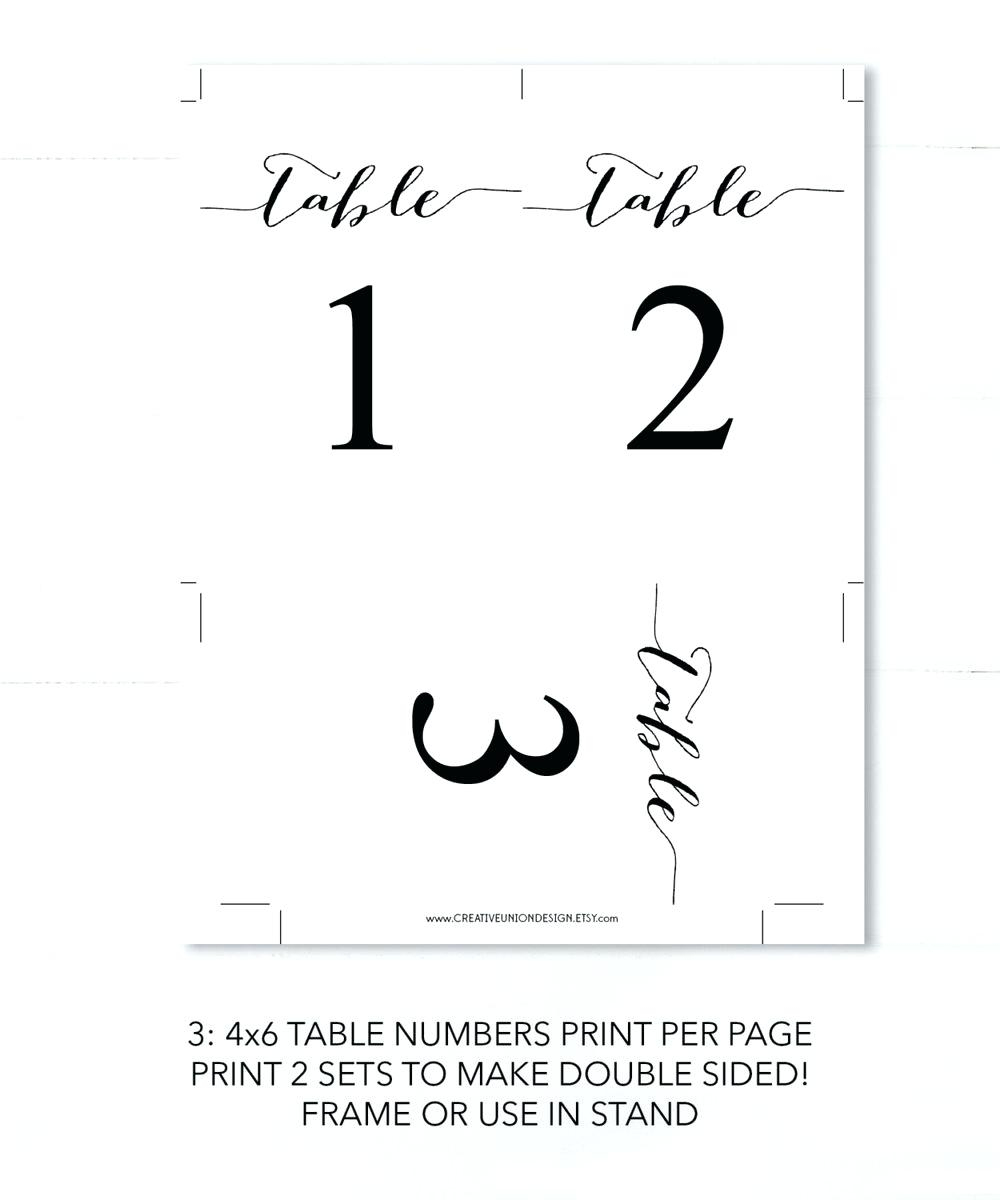 Printable Table Numbers – Namiswla - Free Printable Table Numbers 1 20