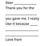 Printable Thank You Card Template For Kids | Kids Thank Yous   Free Printable Letter Writing Templates