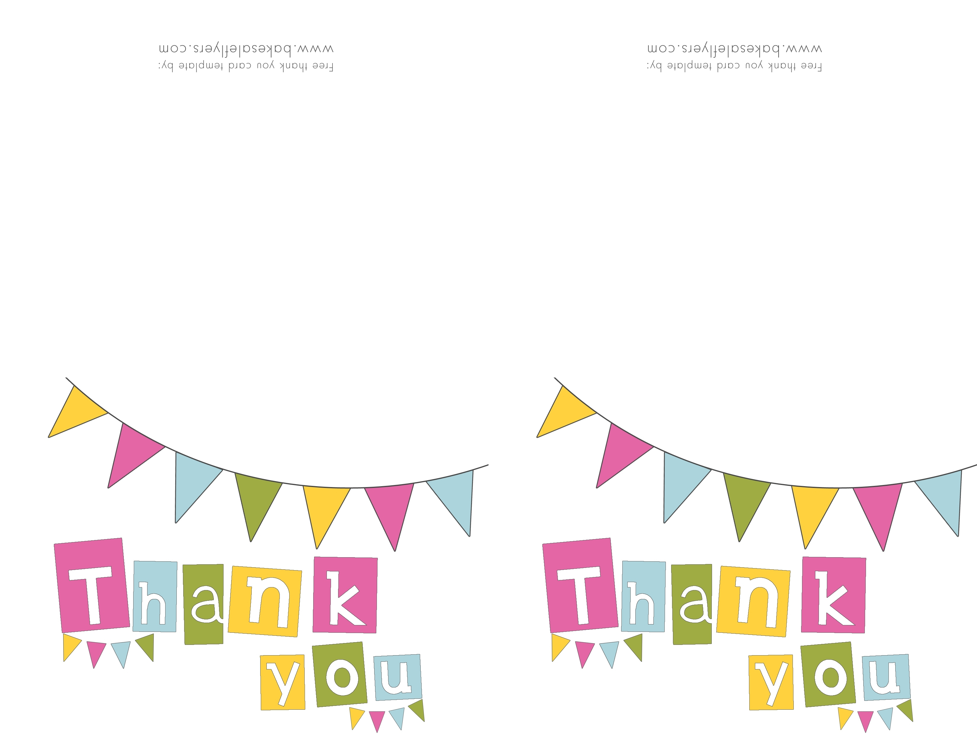 Printable Thank You Cards Template | Reactorread - Thank You Card Free Printable Template