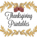Printable Thanksgiving Place Cards & Menus   Free Printable Thanksgiving Place Cards