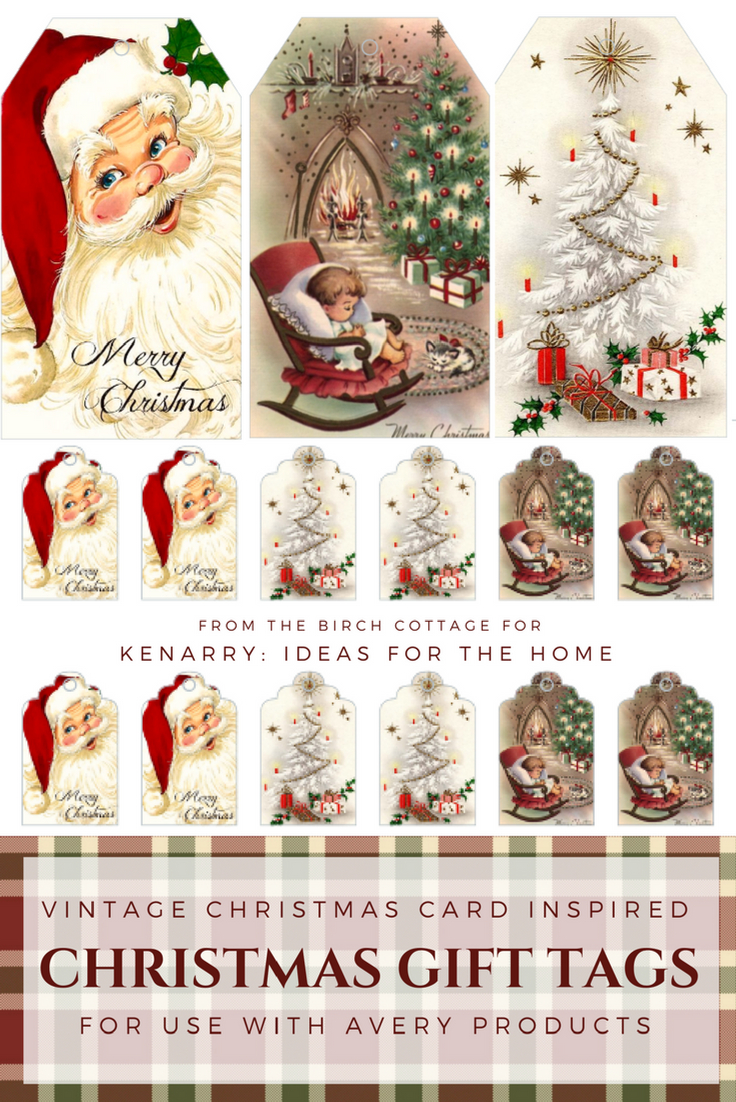 Printable Vintage Christmas Gift Tags | Christmas/winter Decorating - Free Printable Vintage Christmas Tags For Gifts