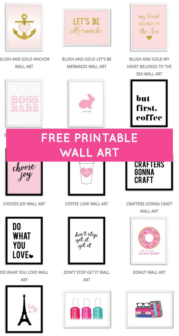 Printable Wall Art - Print Wall Decor And Poster Prints For Your - Free Printable Wall Art