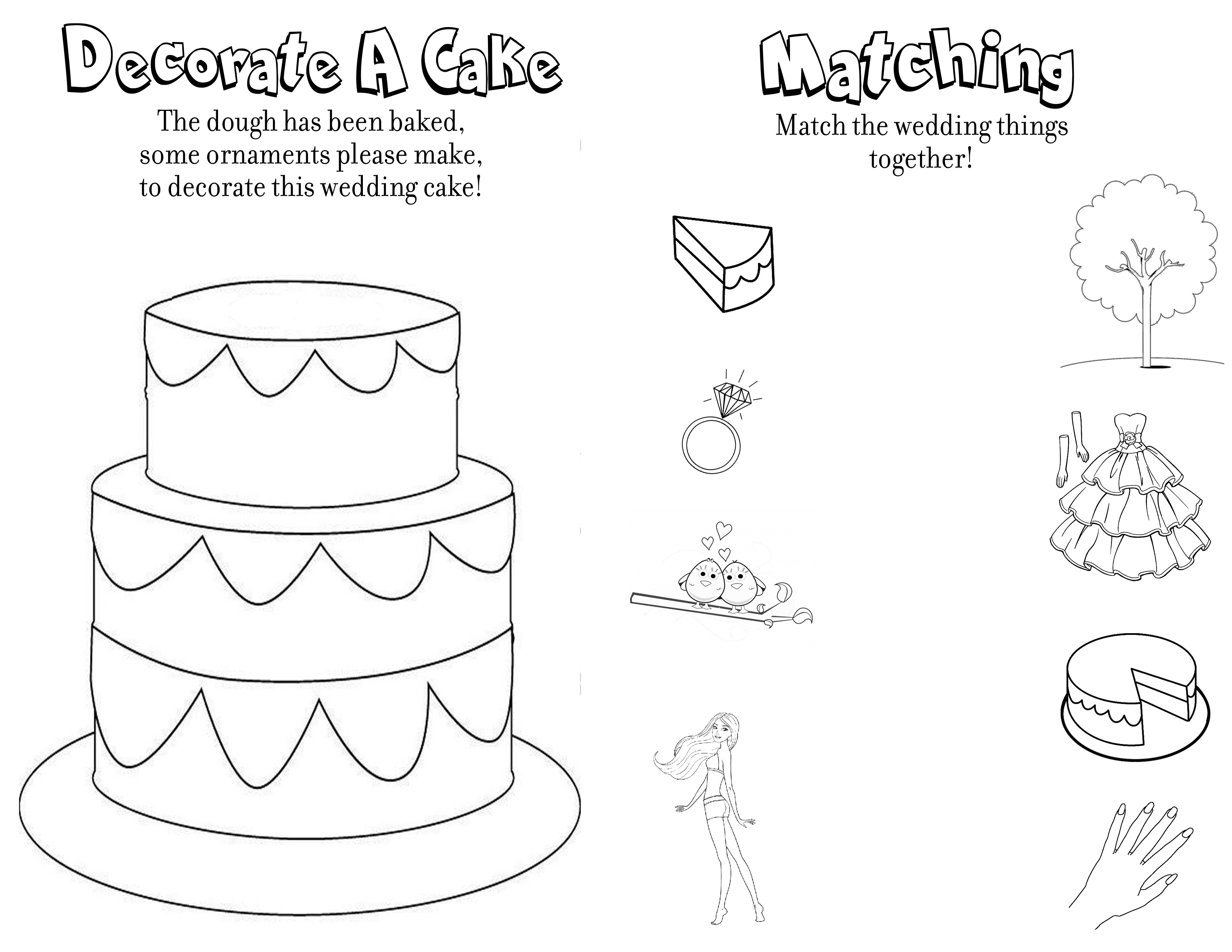 Printable Wedding Coloring Book Free | Coloring Pages - Free Printable Personalized Wedding Coloring Book