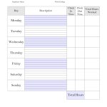 Printable Weekly Employee Time Card   Google Search | Planner Stuff   Time Card Templates Free Printable