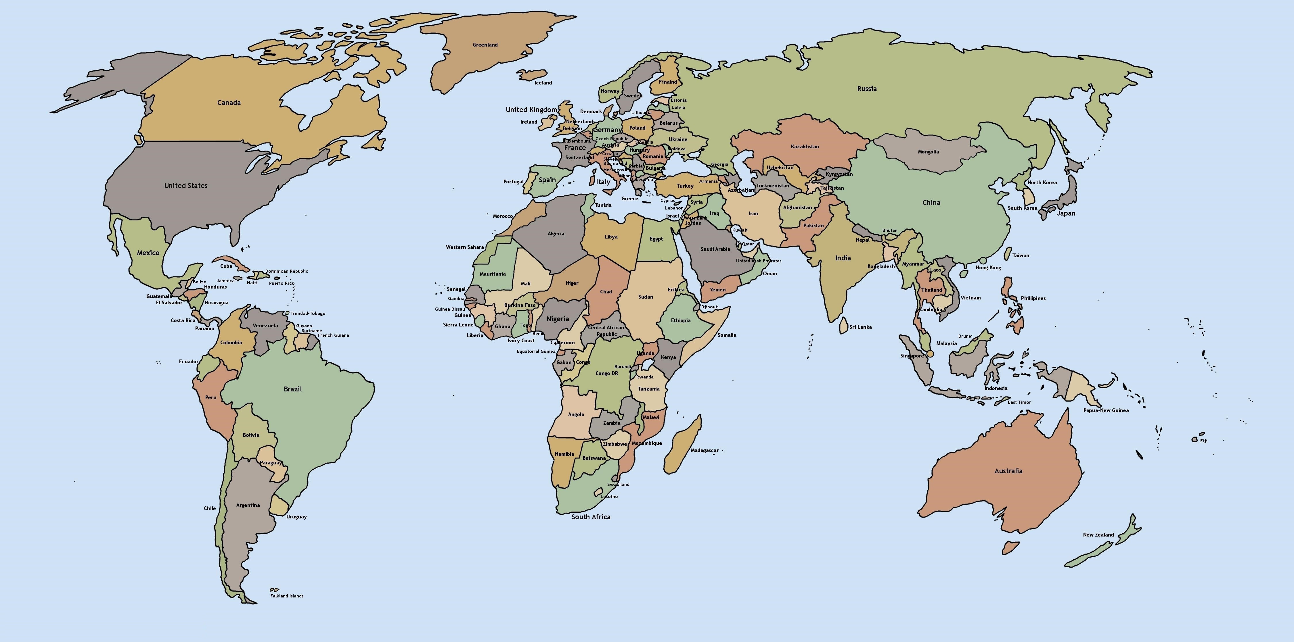 Printable World Maps Printable Free Printable Black And White World - Free Printable World Map Images