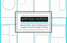 Free Printable Writing Paper For Adults