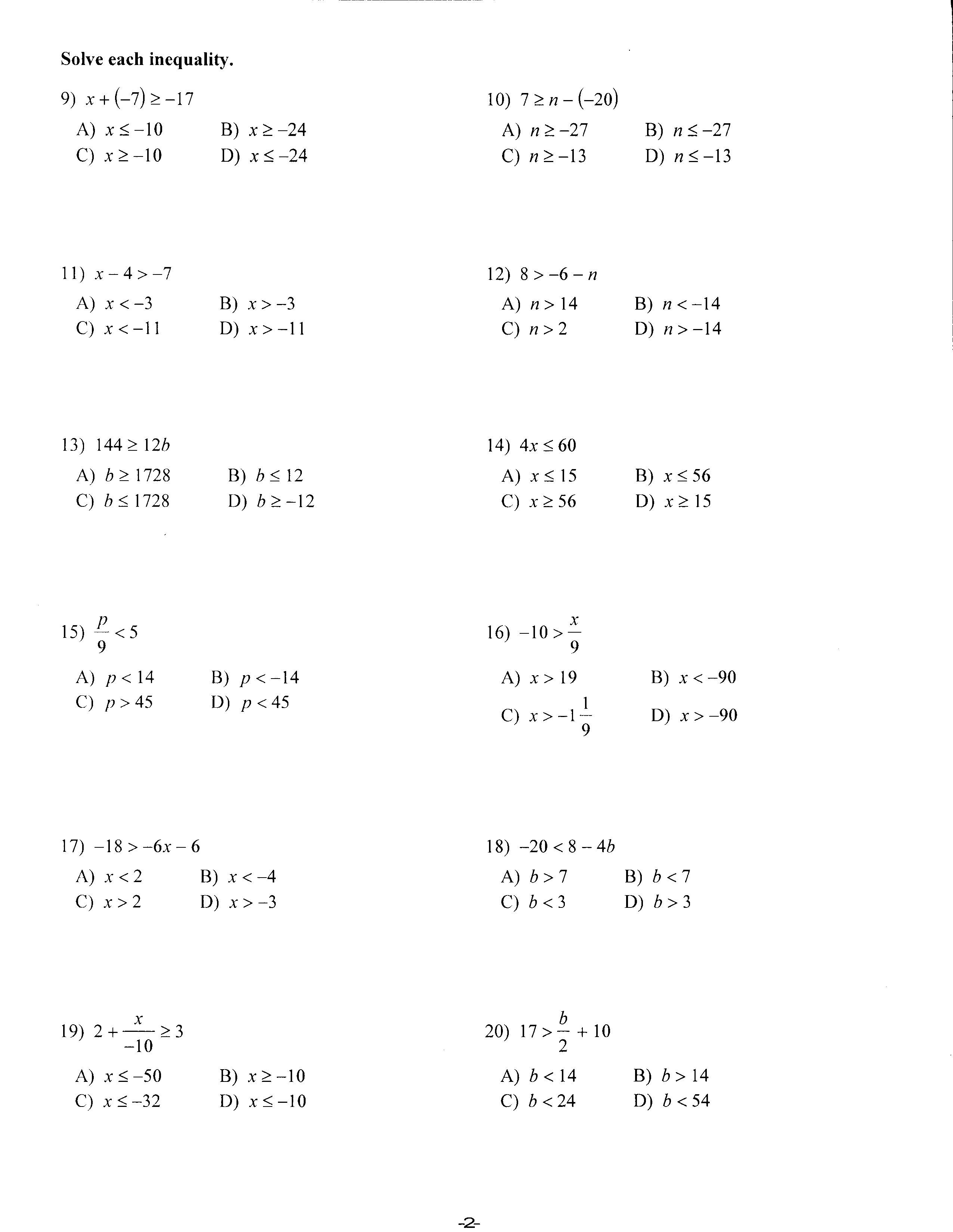 Printables. Free Printable Algebra 1 Worksheets. Lemonlilyfestival - 9Th Grade Algebra Worksheets Free Printable