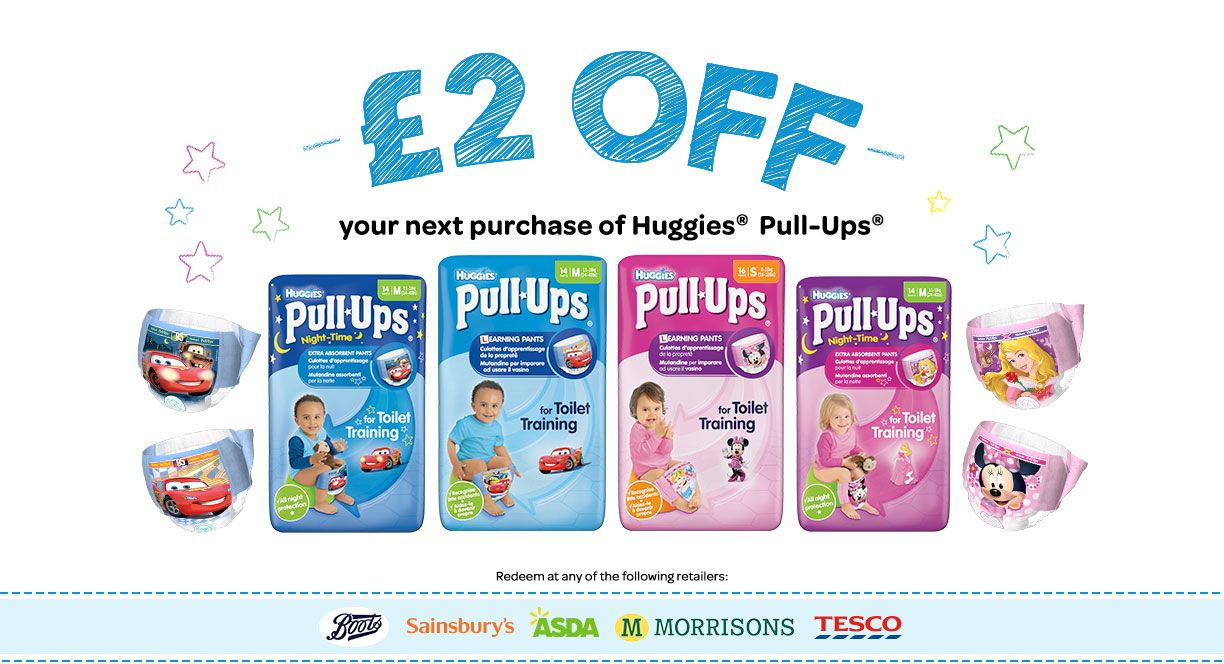 Pull-Ups Coupon 2 Pounds Money Off Supermarkets | Uk Coupons - Free Printable Coupons For Huggies Pull Ups