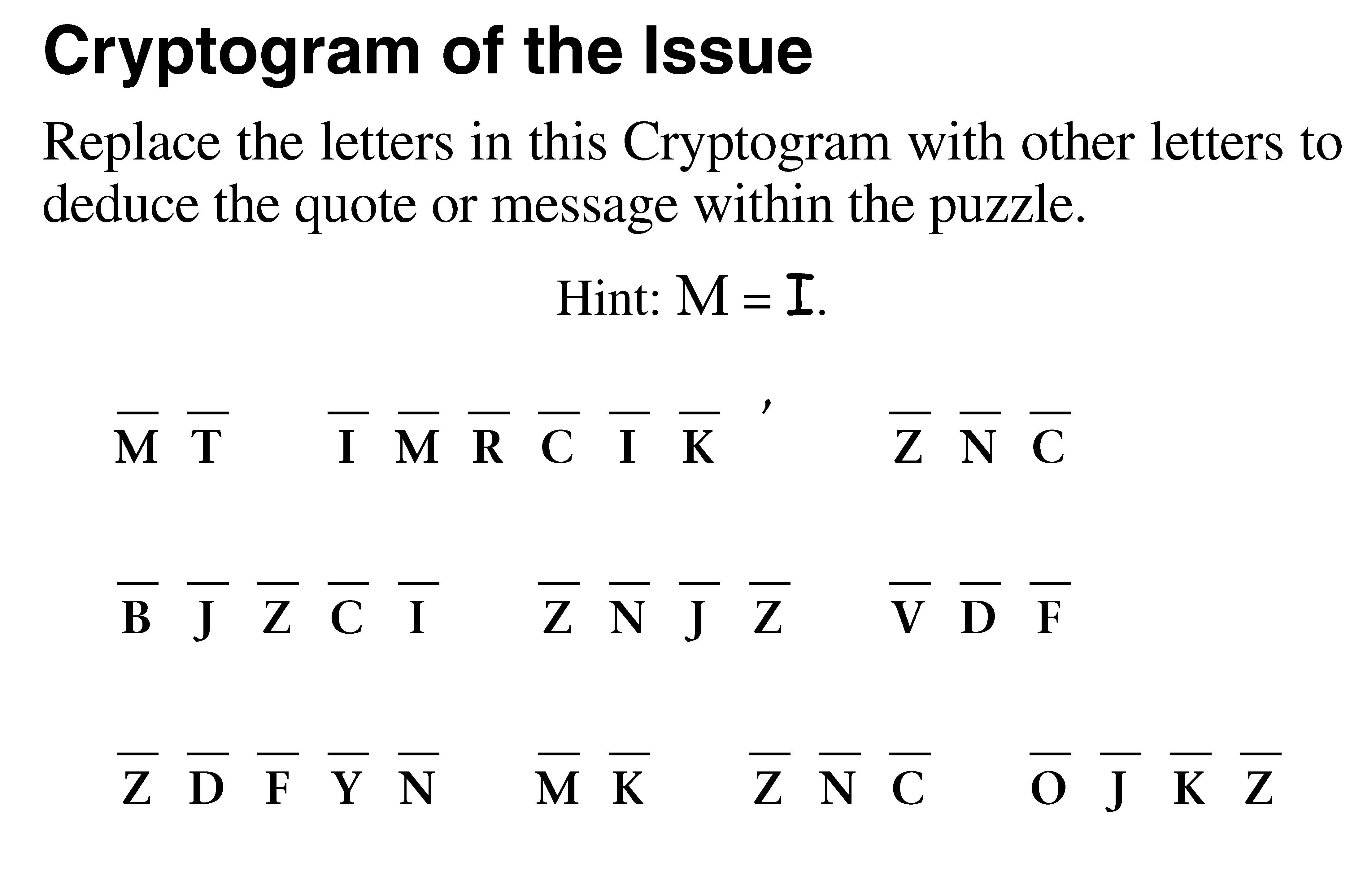 Printable Cryptograms Printable Word Searches