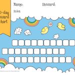 Rainbow & Sky 30 Day Reward Chart For Kids   Free Printable   Free Printable Charts For Kids