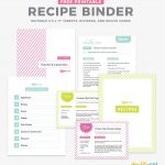 Recipe Binder Template   Ivysvariety   Free Printable Recipe Templates