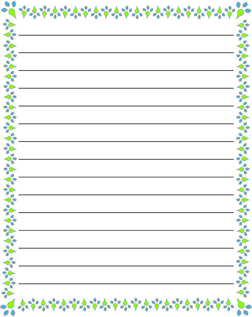 Regular Lined Free Printable Stationery For Kids, Regular Lined Free - Free Printable Lined Paper