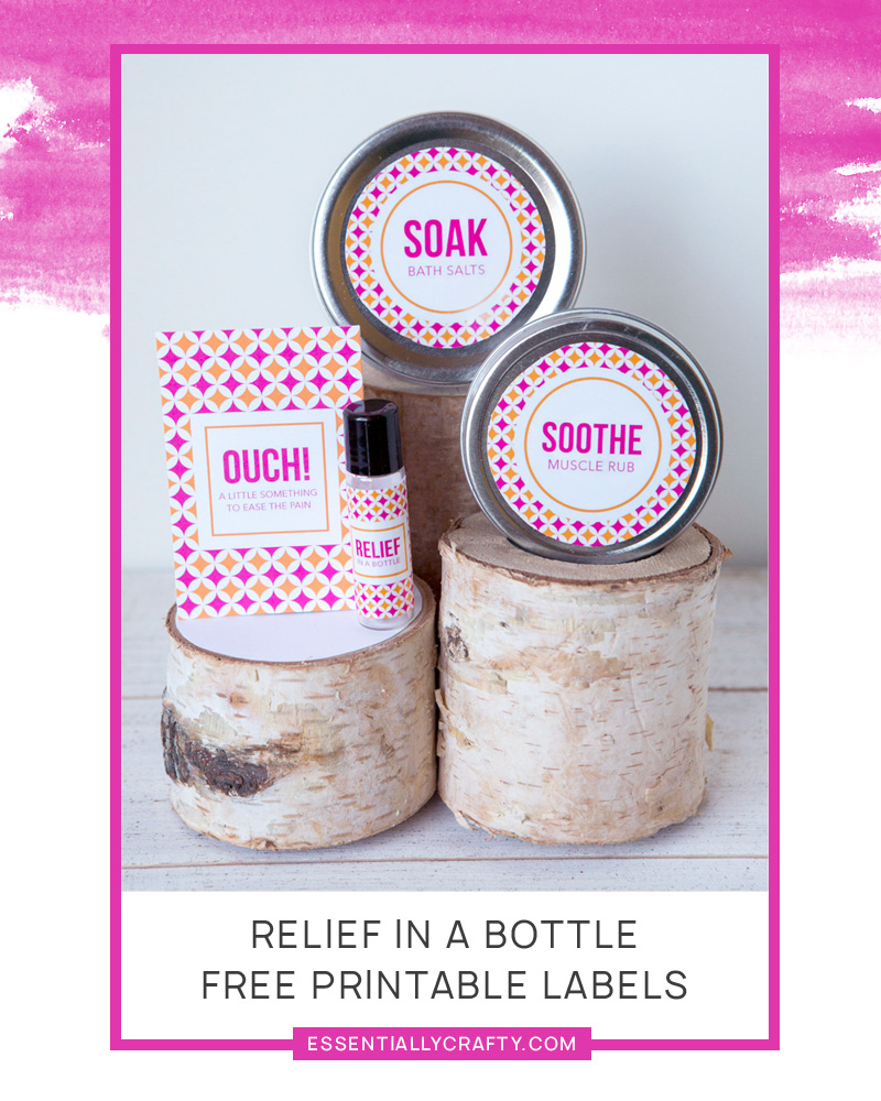 Relief In A Bottle&amp;quot; Free Roller Labels | Essentially Crafty - Free Printable Roller Bottle Labels