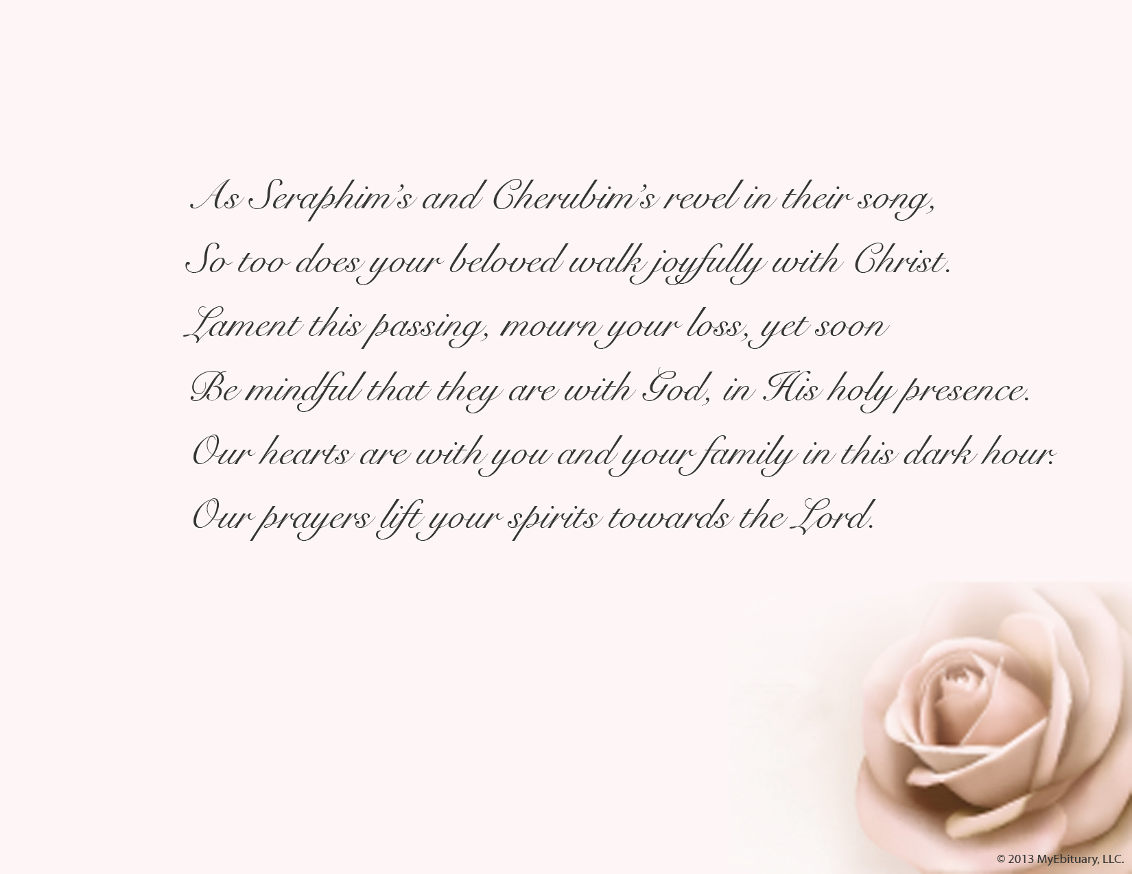 Religious Sympathy Verses | Myebit - Free Printable Sympathy Verses