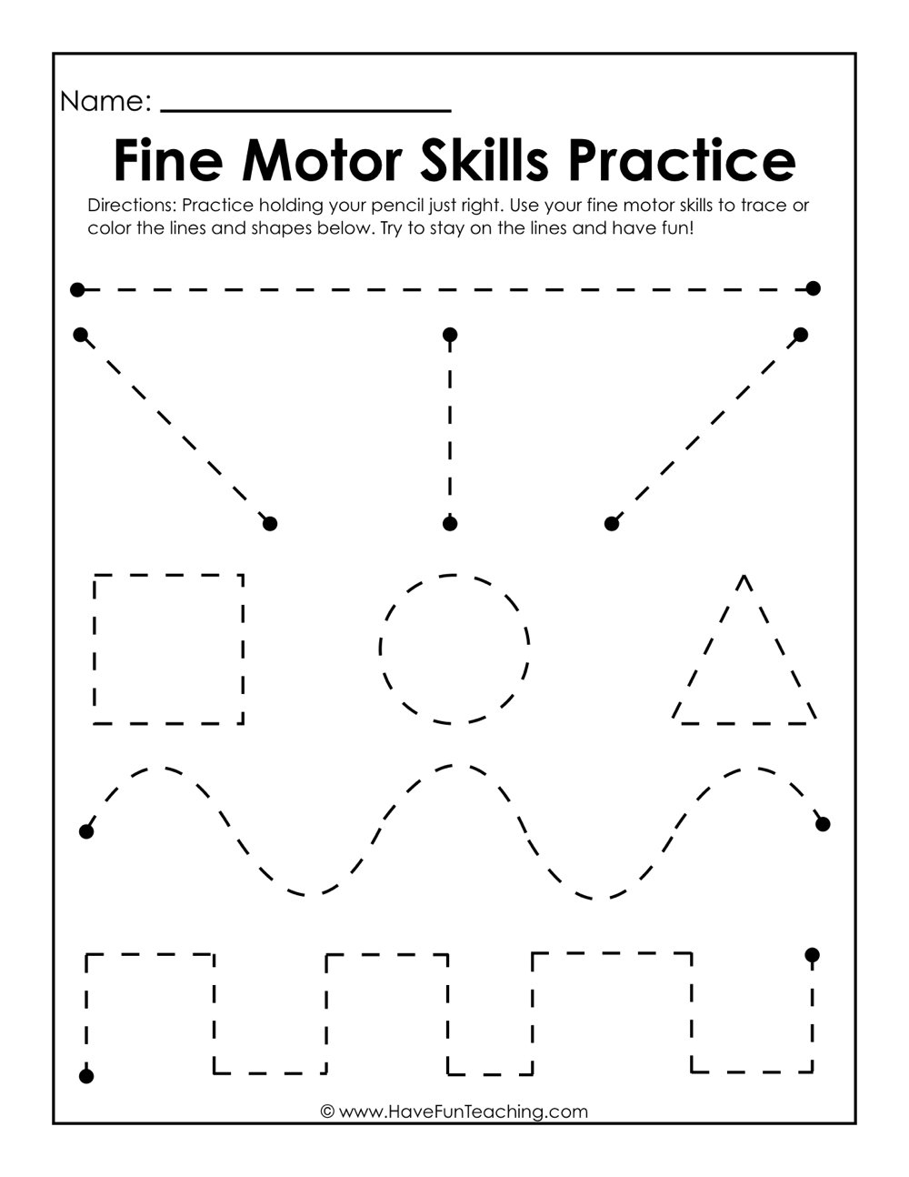 Resources | Writing | Handwriting | Worksheets - Free Printable Fine Motor Skills Worksheets