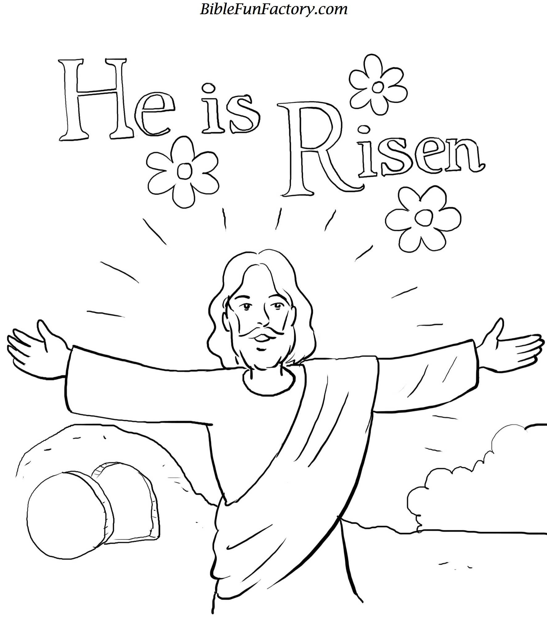 Resurrection Coloring Pages Free | Easter Coloring Sheet | Easter - Free Printable Jesus Coloring Pages