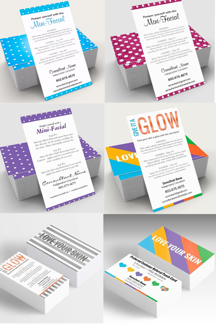 Rodan And Fields Mini-Facial Cards. They Are Completely Customizable - Rodan And Fields Mini Facial Instructions Printable Free